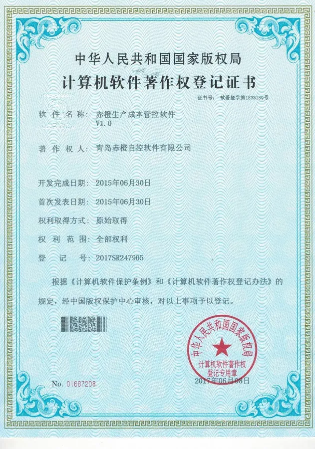 软件著作权登记证书 31